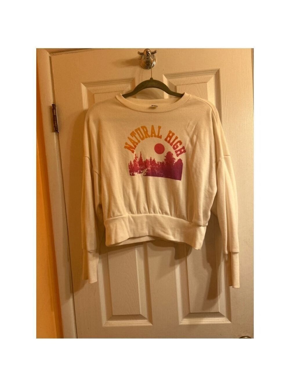 Women's Old Navy Sweater S Off-white Pink